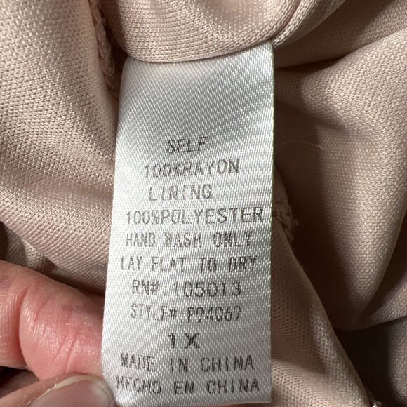 Savanna Jane Tiered Dress Size 1X Short Sleeve Leopard Print Embroidered Boho - Picture 7 of 8